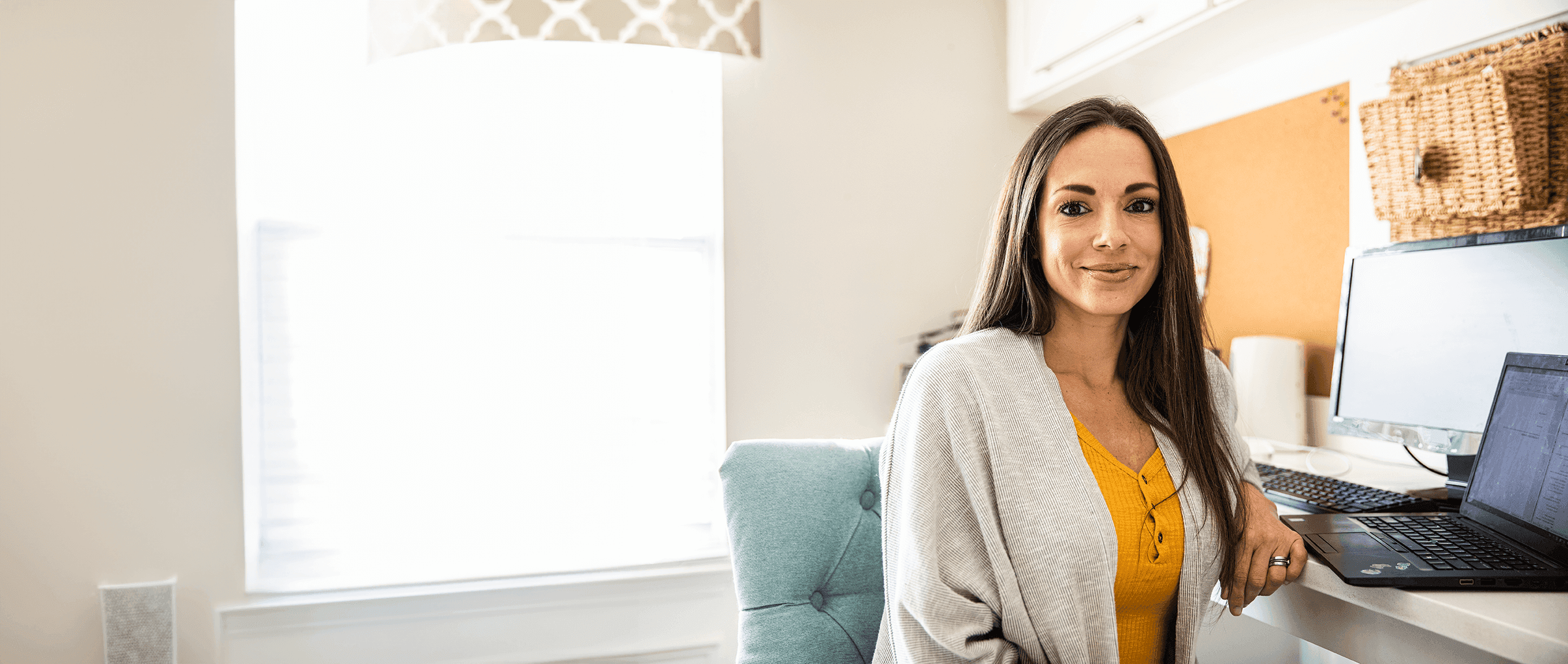 Photo of a woman working